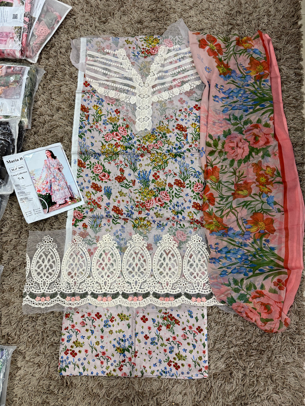 Maria B M.Print Luxury Lawn – Spring Summer Collection 2025