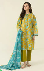 Sapphire original factory leftover| Sapphire | Unstitched 3Pc Printed Lawn Suit | U3P-DY23V4-12R