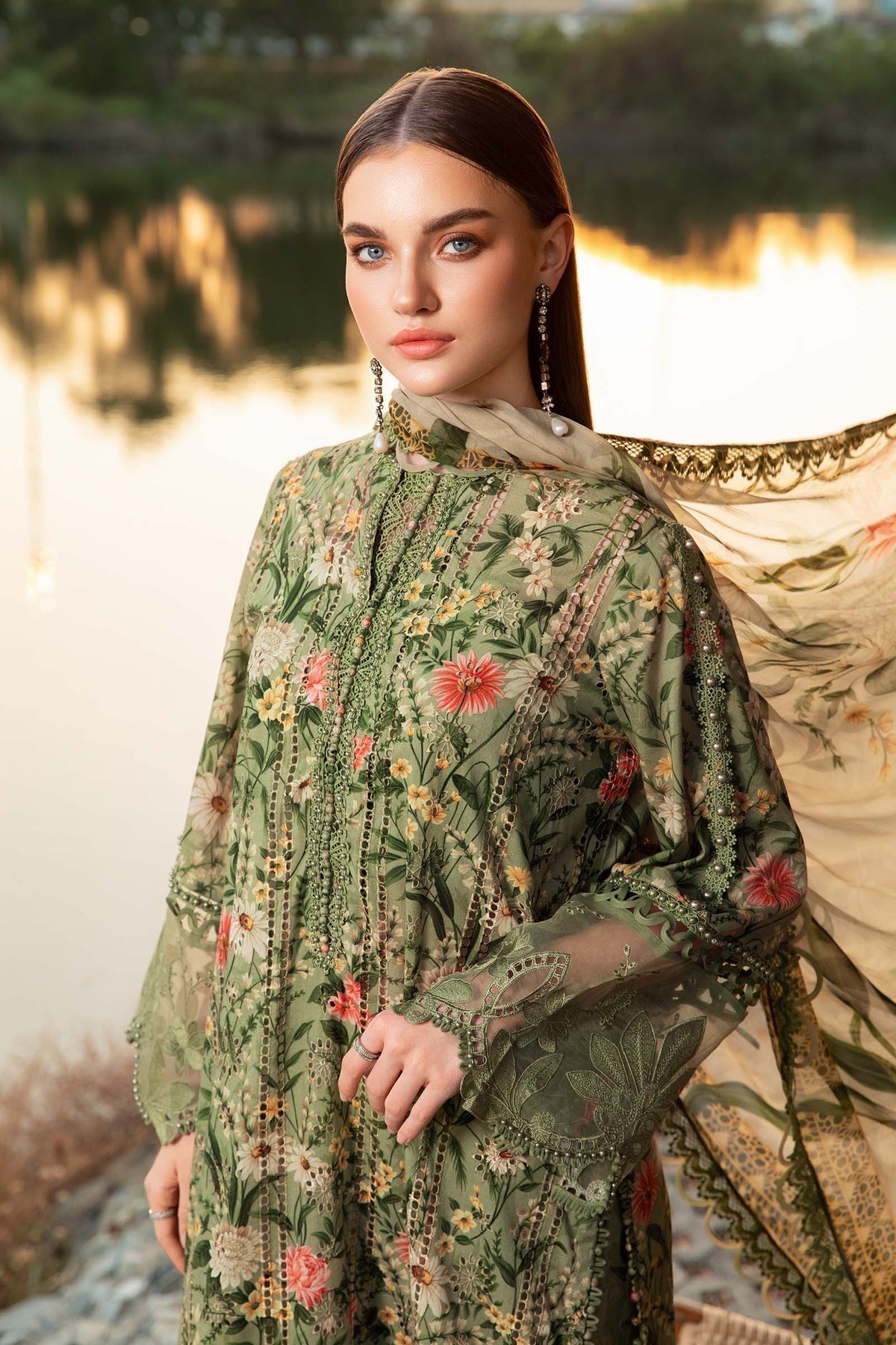 Maria.B MPrints Embroidered Lawn Unstitched 3Pc Suit