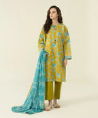 Sapphire original factory leftover| Sapphire | Unstitched 3Pc Printed Lawn Suit | U3P-DY23V4-12R