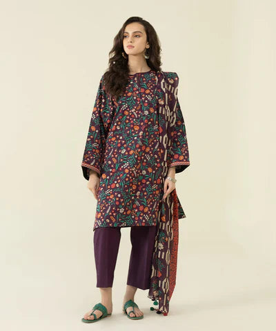 Sapphire original factory leftover| Sapphire | Unstitched 3Pc Printed Lawn Suit | U3P-DY23V4-24-R